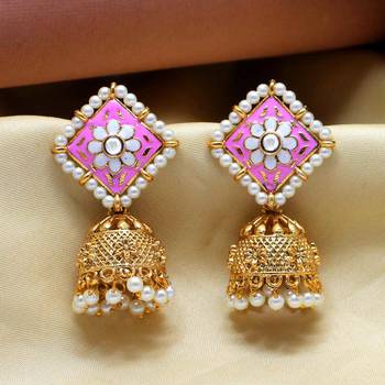 Pink jhumkas 2