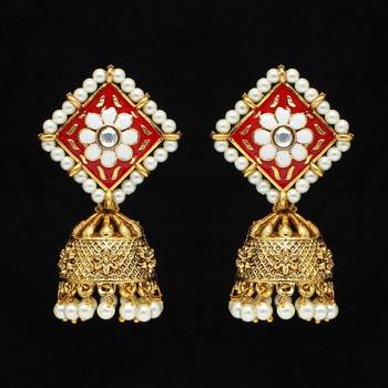 Maroon jhumkas 1
