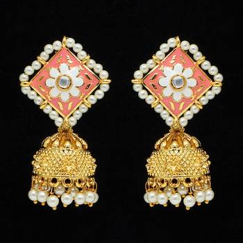Pink jhumkas 1