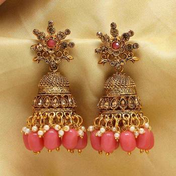 Pink Jhumkas 2