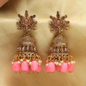 Pink Jhumkas 2