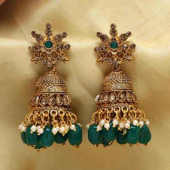 Green Jhumkas 2