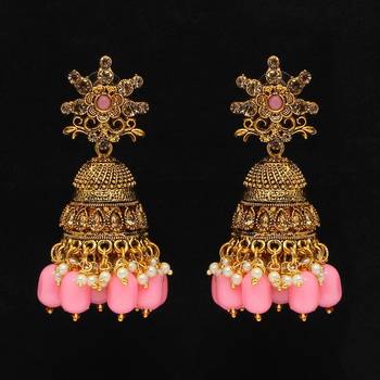 Pink Jhumkas 1