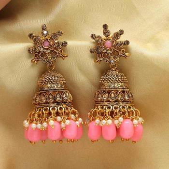 Pink Jhumkas 2