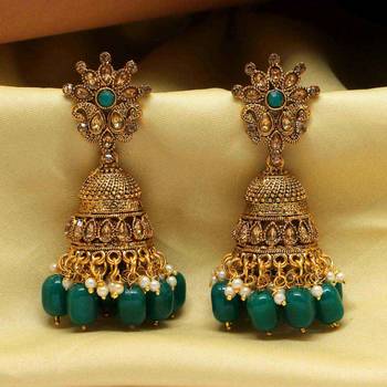 Green Jhumkas 2