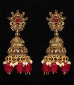 Maroon Jhumkas