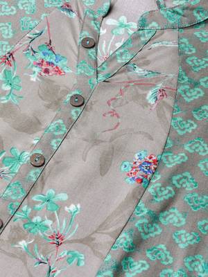 Grey printed liva ethnic-kurtis 4