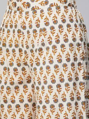 Olive printed cotton salwar 4