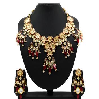 Maroon necklace-sets 1