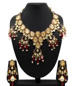 Maroon necklace-sets