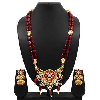 Maroon necklace-sets 1