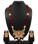 Maroon necklace-sets