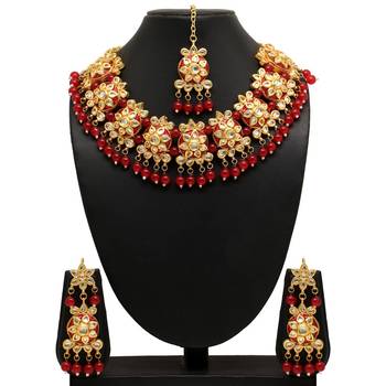 Maroon necklace-sets 1
