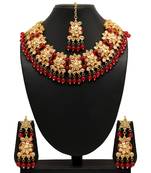 Maroon necklace-sets
