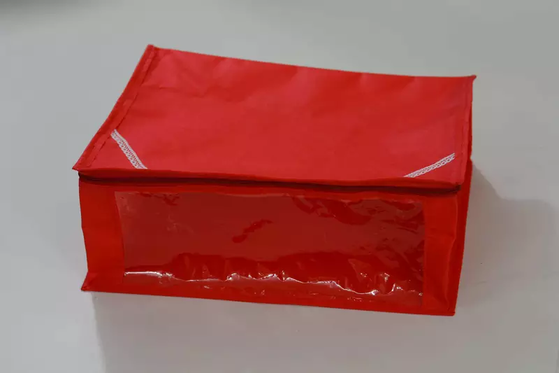 Red Saree Pouch
