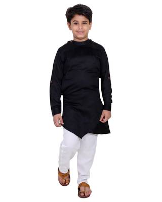fourfolds boy's kurta and pyjama set 1