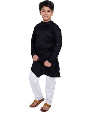 fourfolds boy's kurta and pyjama set 3