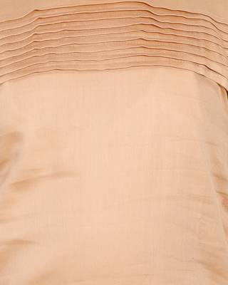 Fawn plain cotton silk boys-kurta-pyjama 4