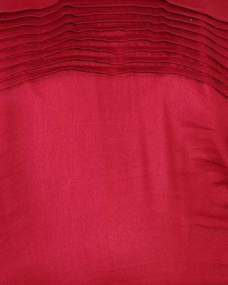 Maroon plain cotton silk boys-kurta-pyjama 4