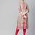 Beige printed liva ethnic-kurtis