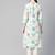 Sky-blue printed cotton ethnic-kurtis