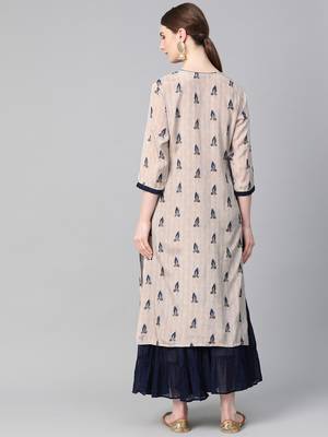 Blue printed liva ethnic-kurtis 2