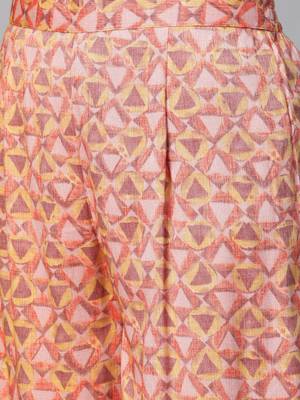 Light-mauve printed viscose rayon salwar 4