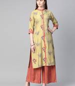 Pastel printed viscose rayon salwar