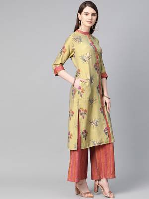 Pastel printed viscose rayon salwar 3