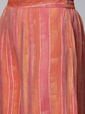 Pastel printed viscose rayon salwar 4