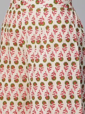 Coral printed cotton salwar 4