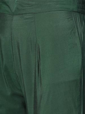 Green printed dupion salwar 4