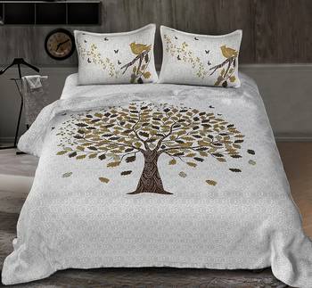 Rudra Bazaar Jaipur Prints  Double Bedsheets With 2 Pillow Cover 1