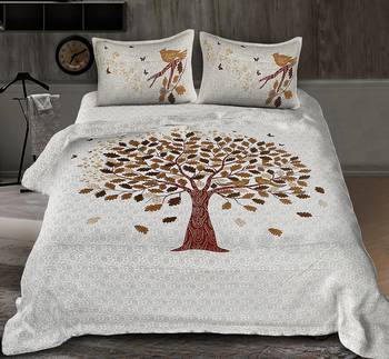Rudra Bazaar Jaipur Prints  Double Bedsheets With 2 Pillow Cover 1
