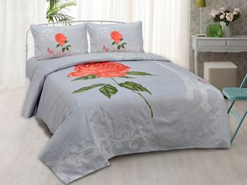 Rudra Bazaar Jaipur Prints  Double Bedsheets With 2 Pillow Cover 1