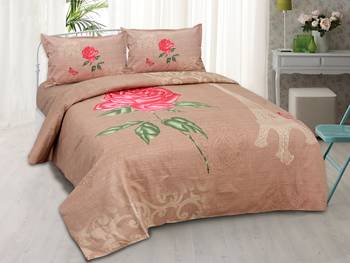 Rudra Bazaar Jaipur Prints  Double Bedsheets With 2 Pillow Cover 1