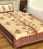 Rudra Bazaar Jaipur Prints  Single Bedsheets With 1 Pillow Cover