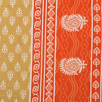 Rudra Bazaar Jaipur Prints  Single Bedsheets With 1 Pillow Cover 3