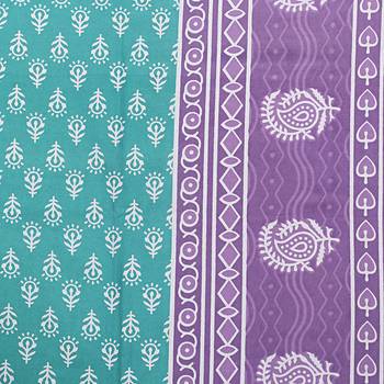 Rudra Bazaar Jaipur Prints  Single Bedsheets With 1 Pillow Cover 3