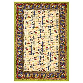 Rudra Bazaar Jaipur Prints  Single Bedsheets With 1 Pillow Cover 2