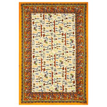 Rudra Bazaar Jaipur Prints  Single Bedsheets With 1 Pillow Cover 2