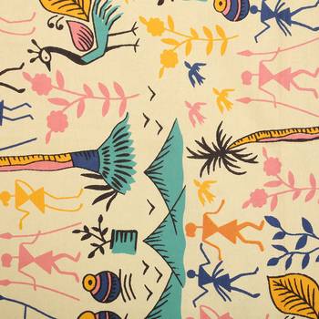 Rudra Bazaar Jaipur Prints  Single Bedsheets With 1 Pillow Cover 3