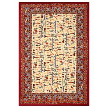 Rudra Bazaar Jaipur Prints  Single Bedsheets With 1 Pillow Cover 2