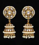 White Jhumkas