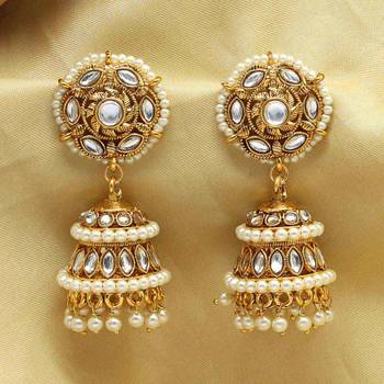 White Jhumkas 2