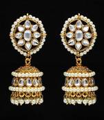 White Jhumkas