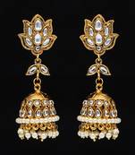 White Jhumkas