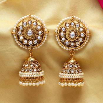 White jhumkas 2