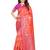 Pink Woven Poly Silk Saree With Blouse