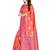 Pink Woven Poly Silk Saree With Blouse